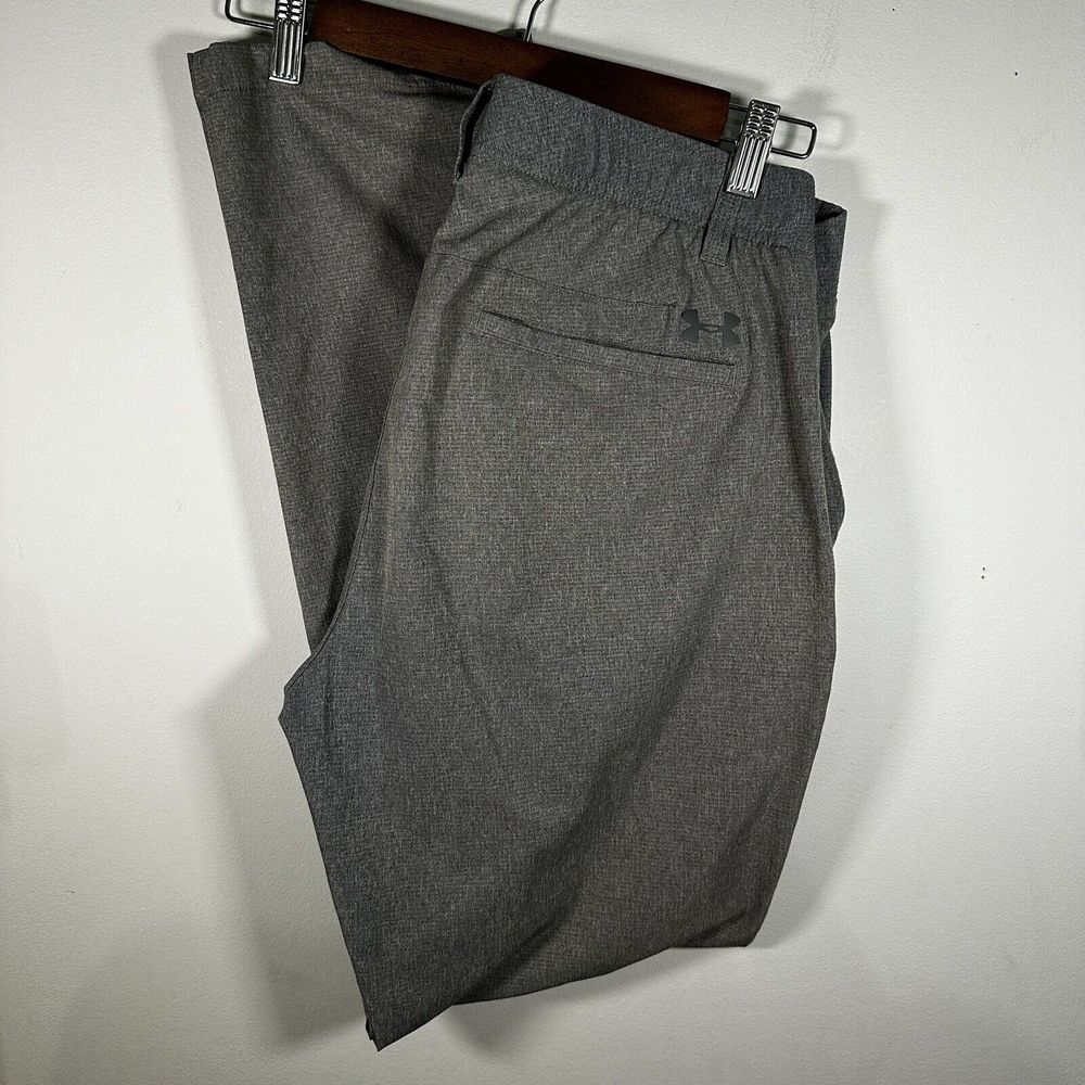 Under Armour Loose Men's UA‎ Match Play Golf Pants Size 34x32 Gray *faded *